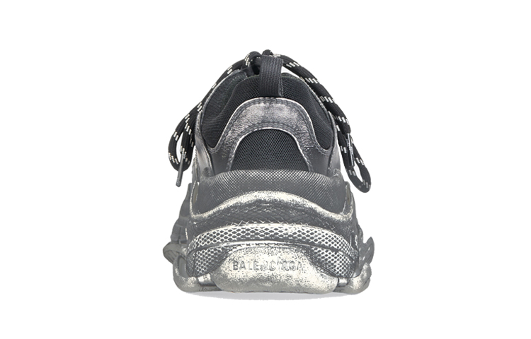 Purchase (W) Balenciaga Triple S Sneaker 'Faded Black' Lelaki Hitam Pudar. 524039W3CN31000