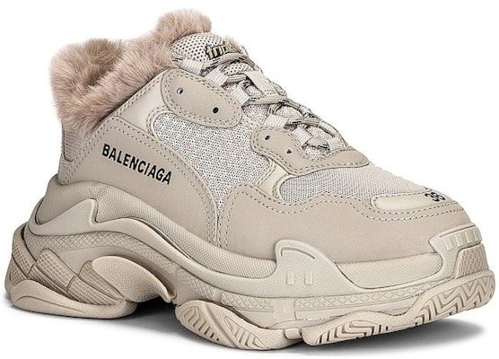 (Women) Balenciaga Triple S Sneaker 'Fake Fur - Beige' 668562-W3CQ5-9710 Lookbook (Women) Balenciaga Triple S Sneaker 'Fake Fur - Beige' 668562-W3CQ5-9710