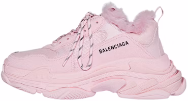 (Women) Balenciaga Triple S Sneaker 'Fake Fur - Pink' 668562W3CQ55000 (Women) Balenciaga Triple S Sneaker 'Fake Fur - Pink' 668562W3CQ55000