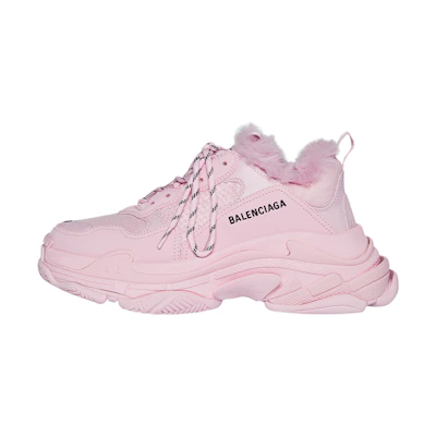 (W) Balenciaga Triple S Sneaker 'Fake Fur - Pink'