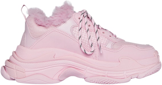 (W) 발렌시아가 트리플 S 스니커즈 '핑크 페이크 퍼' 668562W3CQ55000 Order (W) 발렌시아가 트리플 S 스니커즈 '핑크 페이크 퍼' 668562W3CQ55000