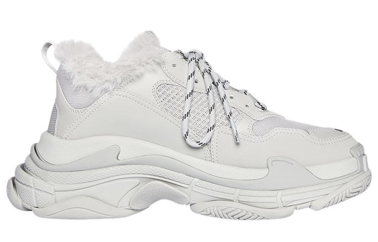 Order 巴黎世家 Triple S 舒適透氣 時尚老爹鞋 女款 灰色