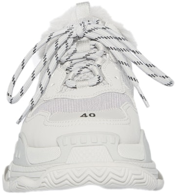 巴黎世家 Triple S 舒適透氣 時尚老爹鞋 女款 灰色 Lookbook 巴黎世家 Triple S 舒適透氣 時尚老爹鞋 女款 灰色