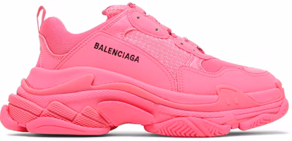 (Women) Balenciaga Triple S Sneaker 'Fluo Pink' 524039-W2CA5-5000 (Women) Balenciaga Triple S Sneaker 'Fluo Pink' 524039-W2CA5-5000