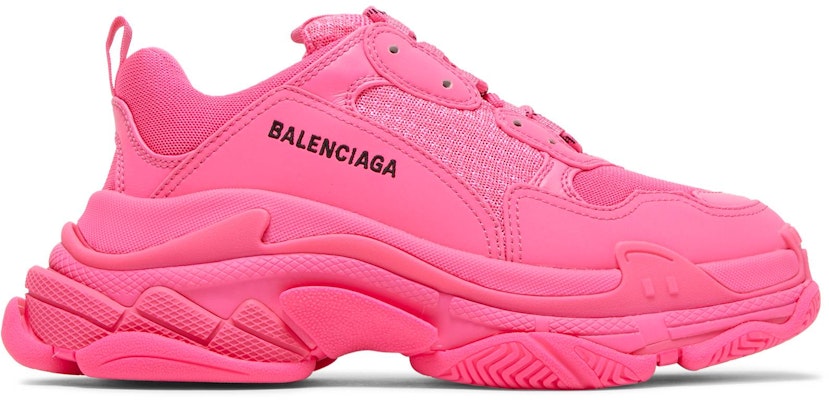(Women) Balenciaga Triple S Sneaker 'Fluo Pink' 524039-W2CA5-5000 Buy (Women) Balenciaga Triple S Sneaker 'Fluo Pink' 524039-W2CA5-5000