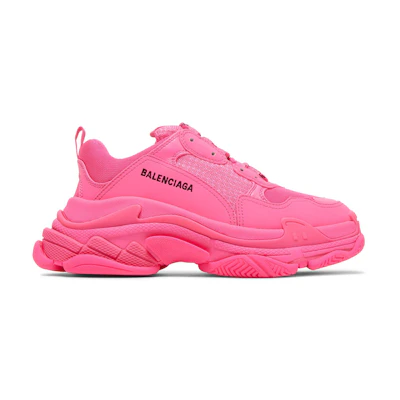 (W) Balenciaga Triple S Sneaker 'Fluo Pink'