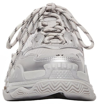 (W) Balenciaga Triple S Sneaker 'Silver' Perak 524039-W2FS2-8100 Lookbook (W) Balenciaga Triple S Sneaker 'Silver' Perak 524039-W2FS2-8100