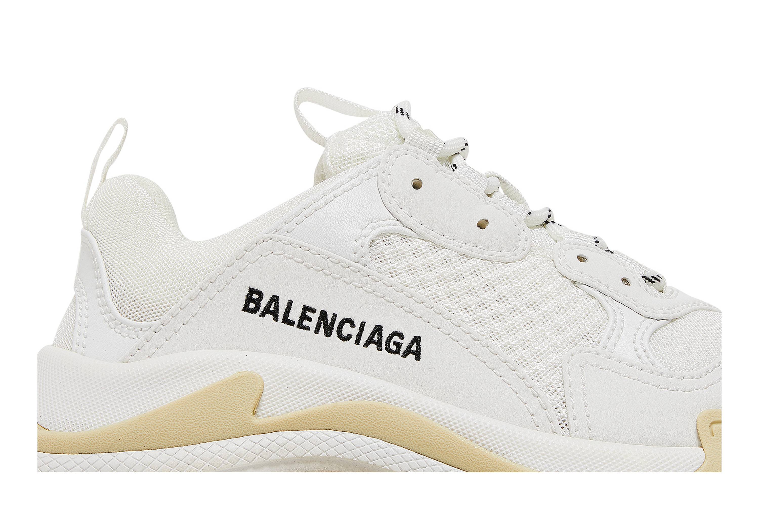 Order (W) Balenciaga Triple S Zapatillas 'Blancas' 524036-W2CA1-9000