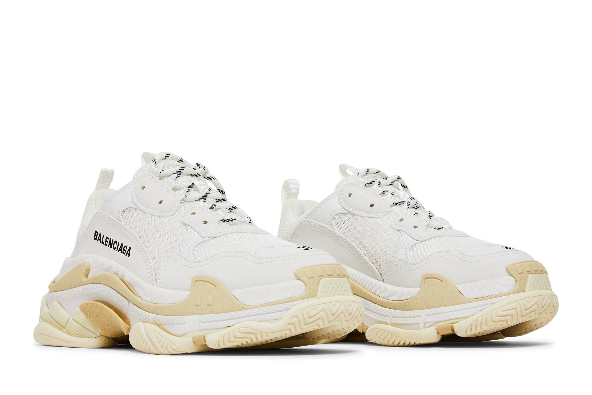 Cheap (W) Balenciaga Triple S Zapatillas 'Blancas' 524036-W2CA1-9000
