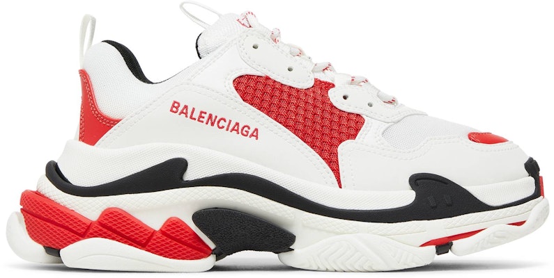 Red balenciaga sneakers womens discount