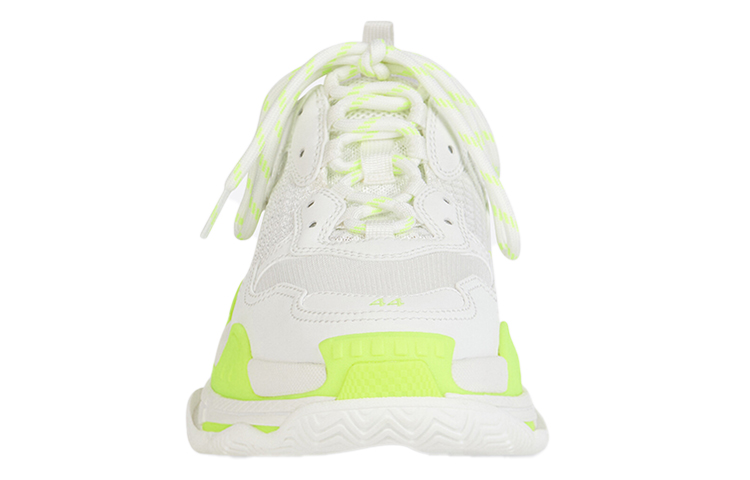 Lookbook （女）Balenciaga Triple S 運動鞋 '白色熒光黃' 524039-W2CA3-7390