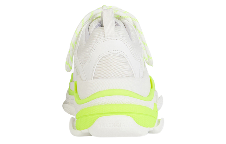 Purchase （女）Balenciaga Triple S 運動鞋 '白色熒光黃' 524039-W2CA3-7390