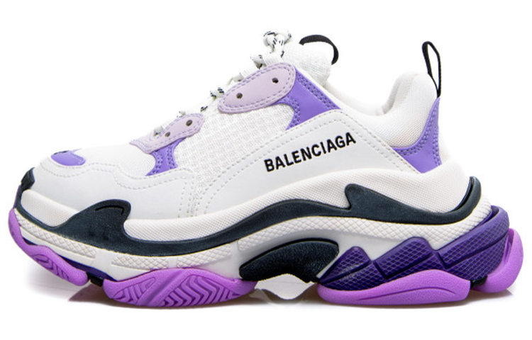 (W) Balenciaga Triple S Sneaker 'White Lilac'