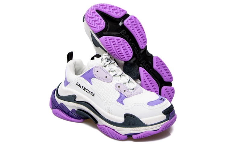 (W) Balenciaga Triple S Sneaker 'White Lilac' 圖 5