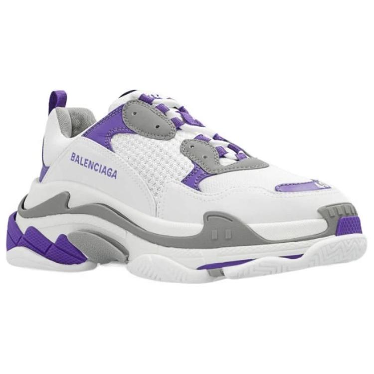 Lookbook (W) Balenciaga Triple S Sneaker 'Putih Ungu' 524039-W2FW5-9551