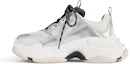 Buy (W) Balenciaga Triple S Zapatillas 'Negro Blanco Plateado Doble Espuma y Malla' 524039W2FWM8191