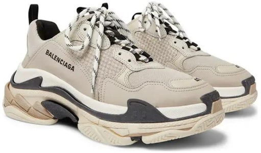 (女士)巴倫西aga 三重運動鞋「米色黑色」524039 W09O6 9787 Order (女士)巴倫西aga 三重運動鞋「米色黑色」524039 W09O6 9787