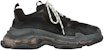 (W) Balenciaga Triple S Trainer 'Tapak Jernih Hitam' 544351-W09O1-1000