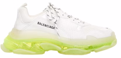 (Women) Balenciaga Triple S Trainer 'Clear Sole - White Fluo Yellow' 544351 W2FR1 9073 (Women) Balenciaga Triple S Trainer 'Clear Sole - White Fluo Yellow' 544351 W2FR1 9073