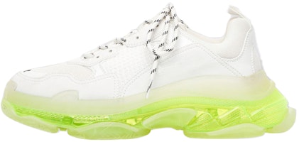 (Women) Balenciaga Triple S Trainer 'Clear Sole - White Fluo Yellow' 544351 W2FR1 9073 (Women) Balenciaga Triple S Trainer 'Clear Sole - White Fluo Yellow' 544351 W2FR1 9073