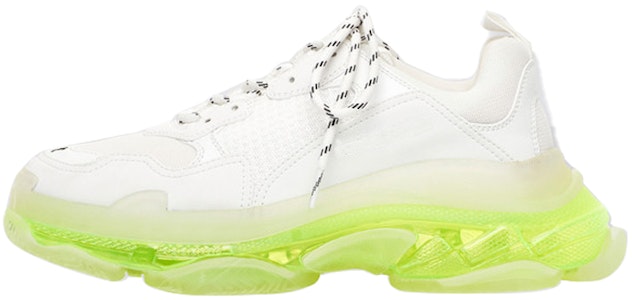 (W) Balenciaga Triple S Zapatillas 'Suela Transparente - Blanco Amarillo Flúor' 544351 W2FR1 9073 Buy (W) Balenciaga Triple S Zapatillas 'Suela Transparente - Blanco Amarillo Flúor' 544351 W2FR1 9073