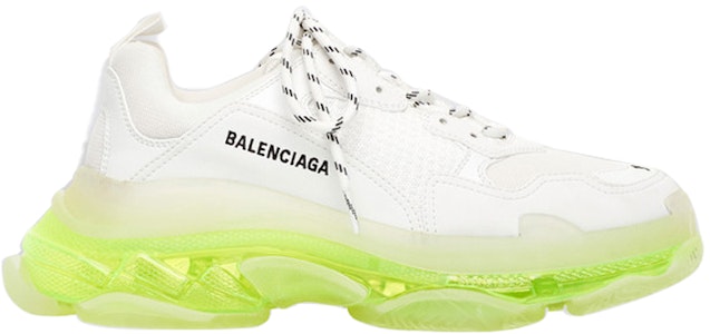 (W) Balenciaga Triple S Zapatillas 'Suela Transparente - Blanco Amarillo Flúor' 544351 W2FR1 9073 Order (W) Balenciaga Triple S Zapatillas 'Suela Transparente - Blanco Amarillo Flúor' 544351 W2FR1 9073