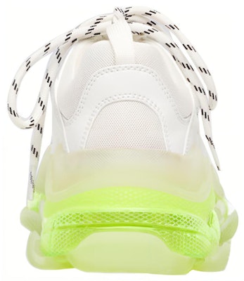 (W) 巴黎世家 Triple S 运动鞋 '透明鞋底 - 白色荧光黄' 544351 W2FR1 9073 Purchase (W) 巴黎世家 Triple S 运动鞋 '透明鞋底 - 白色荧光黄' 544351 W2FR1 9073