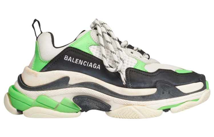 Order (女性) Balenciaga Triple S 運動鞋 '熒光綠' 524039 W09O6 9063