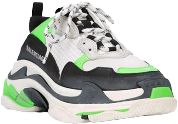(女性) Balenciaga Triple S 運動鞋 '熒光綠' 524039 W09O6 9063 Lookbook (女性) Balenciaga Triple S 運動鞋 '熒光綠' 524039 W09O6 9063