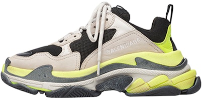 (Women) Balenciaga Triple S Trainer 'Grey Yellow Fluo' 524039W09OH1293 (Women) Balenciaga Triple S Trainer 'Grey Yellow Fluo' 524039W09OH1293