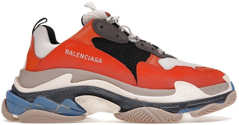 (W) Balenciaga Triple S Trainer 'Orange' Lelaki 541640 W09OE 7581 Buy (W) Balenciaga Triple S Trainer 'Orange' Lelaki 541640 W09OE 7581