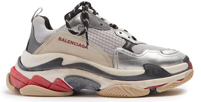 (Women) Balenciaga Triple S Trainer 'Silver'  490672-W09O3-1081