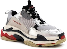 (W) バレンシアガ トリプルS シルバー/黒/赤 520156 W09O3 1081 Order (W) バレンシアガ トリプルS シルバー/黒/赤 520156 W09O3 1081