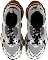 (W) バレンシアガ トリプルS シルバー/黒/赤 520156 W09O3 1081 Shop (W) バレンシアガ トリプルS シルバー/黒/赤 520156 W09O3 1081