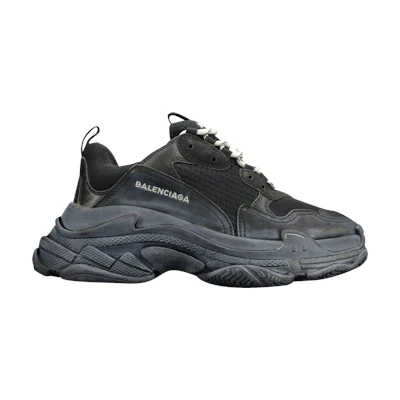 (W) Balenciaga Triple S Trainer 'Triple Black' 2018