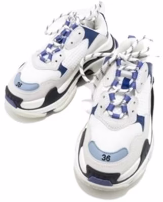 (W) Balenciaga Triple S Zapatillas 'Blanco Azul Marino Morado' 541641 W09OF 9095 Order (W) Balenciaga Triple S Zapatillas 'Blanco Azul Marino Morado' 541641 W09OF 9095