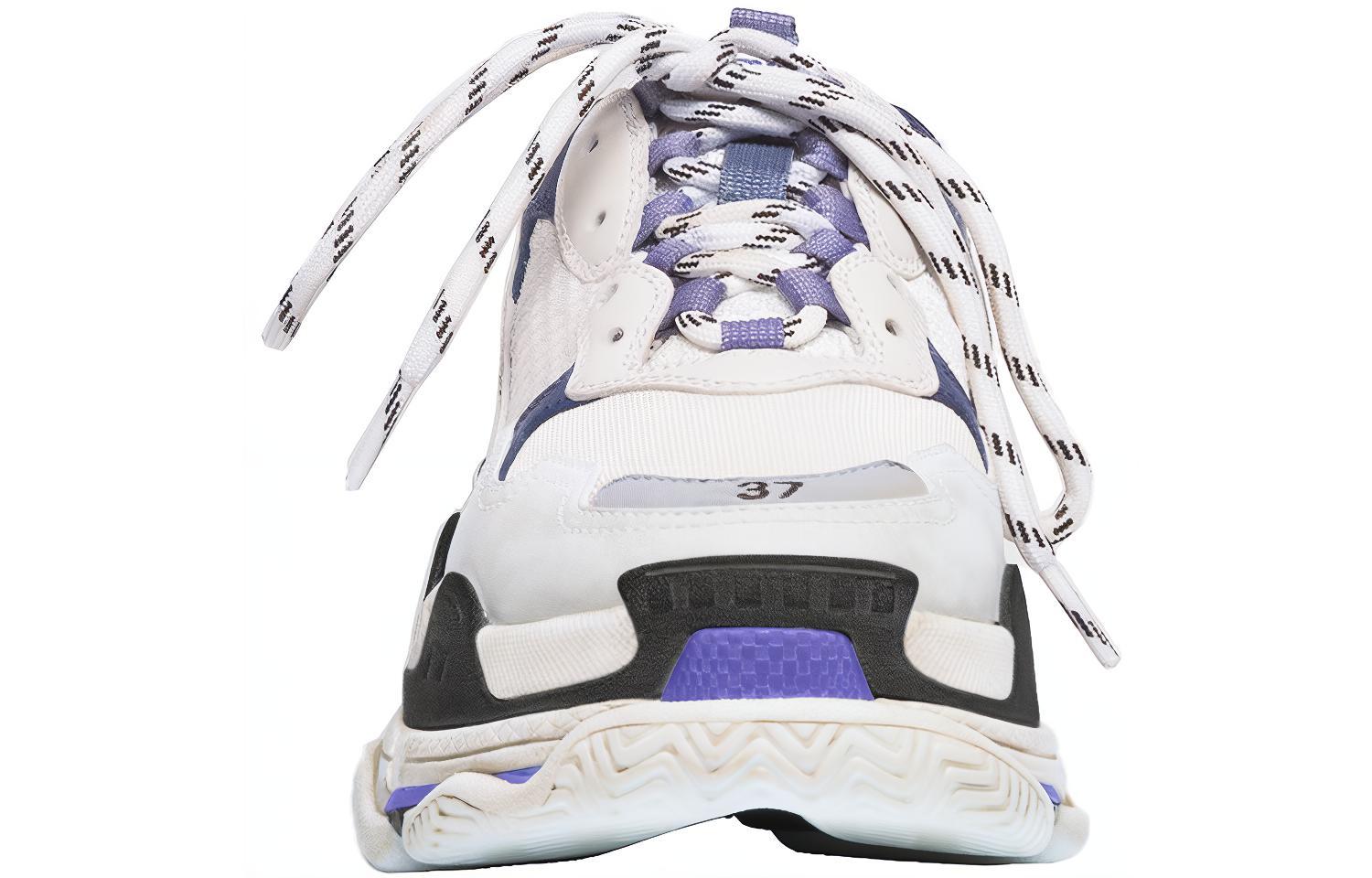 Lookbook (W) Balenciaga Triple S Zapatillas 'Blanco Azul Marino Morado' 541641 W09OF 9095