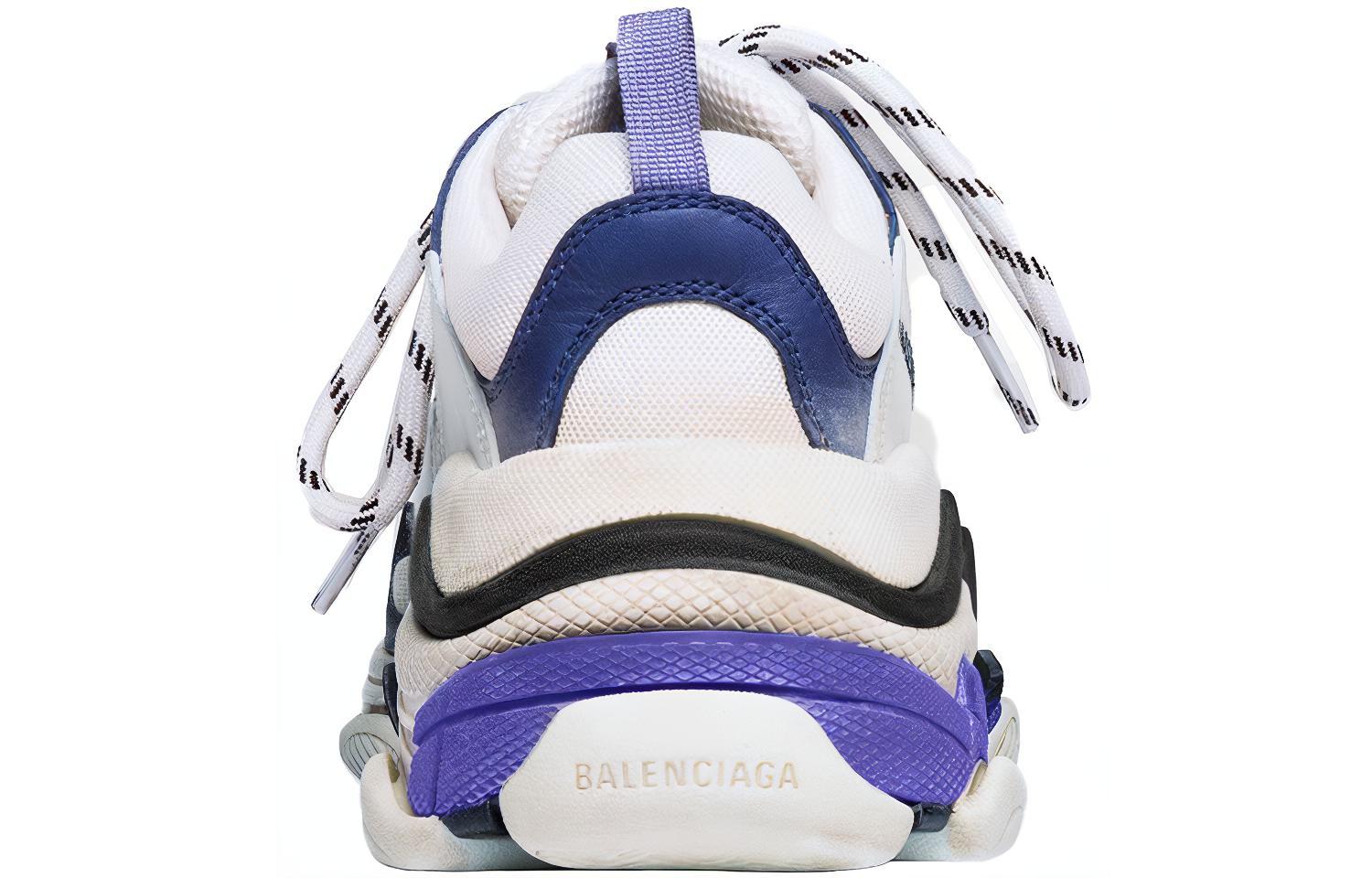 Purchase (W) Balenciaga Triple S Zapatillas 'Blanco Azul Marino Morado' 541641 W09OF 9095