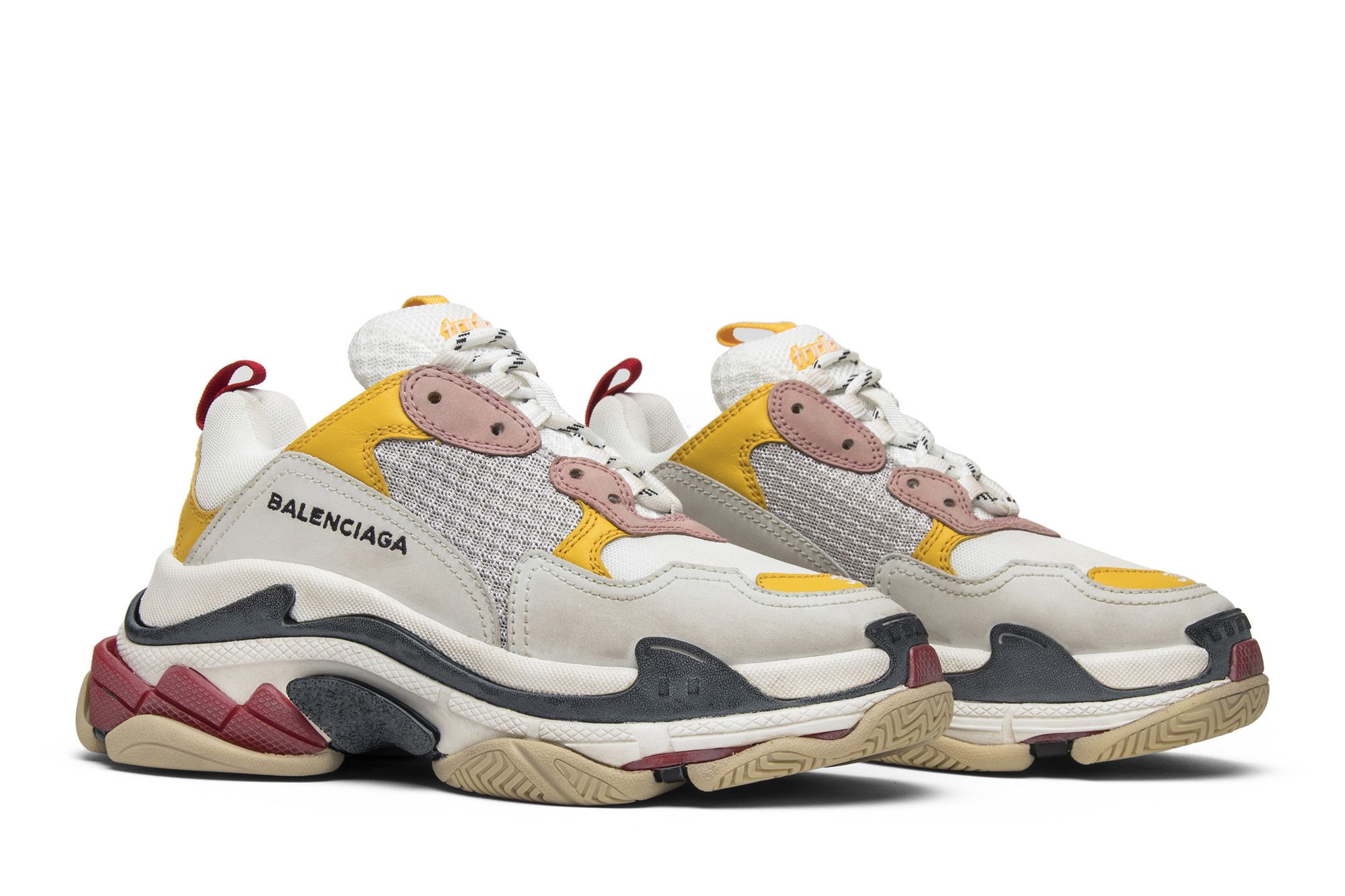 Cheap （女裝）巴黎世家 Triple S 白黃運動鞋 2018款 517335 W09O 59035