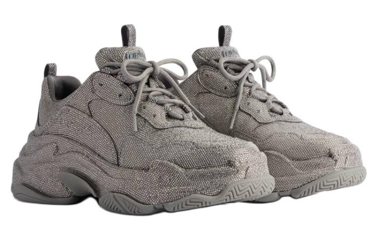 (W) Balenciaga Triple S With Rhinestones 'Dark Grey' 圖 3