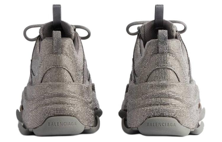 (W) Balenciaga Triple S With Rhinestones 'Dark Grey' 圖 6