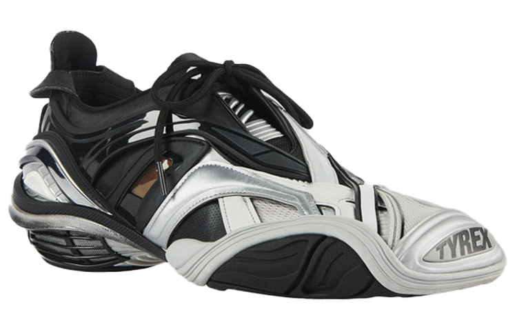 Lookbook (W) Balenciaga Tyrex Sepatu Olahraga Hitam/Abu-abu 617517W2CB11081