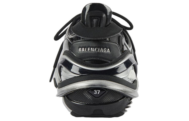 Shop (W) Balenciaga Tyrex Sepatu Olahraga Hitam/Abu-abu 617517W2CB11081