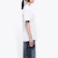 Sizing (Women) Balenciaga Vintage Logo Print Oversized Women’s White T-Shirt 612965TIVG59040