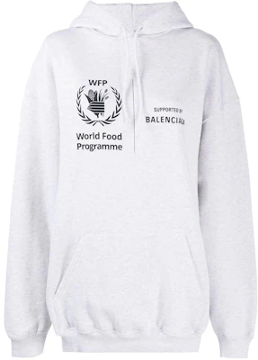 (W) 巴黎世家WFP標誌印花連帽衫灰色女款 570792TJVK41167 Order (W) 巴黎世家WFP標誌印花連帽衫灰色女款 570792TJVK41167