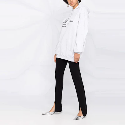 (W) 巴黎世家WFP標誌印花連帽衫灰色女款 570792TJVK41167 Purchase (W) 巴黎世家WFP標誌印花連帽衫灰色女款 570792TJVK41167