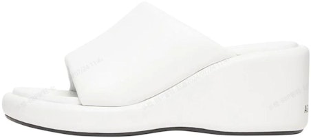 (Women) Balenciaga White 'Open Toe Flat Sandal' 694082WBDA19010 (Women) Balenciaga White 'Open Toe Flat Sandal' 694082WBDA19010