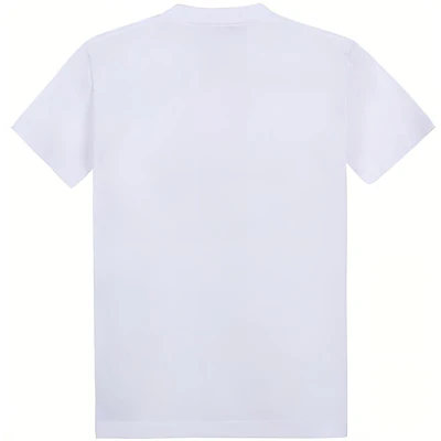 (W) Balenciaga Baju-T Leher Bulat Kapas Putih Regular. 612964TIV549040 Lookbook (W) Balenciaga Baju-T Leher Bulat Kapas Putih Regular. 612964TIV549040