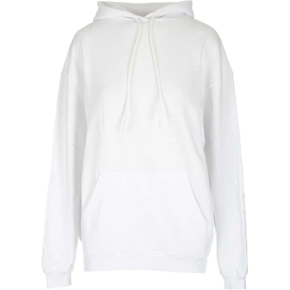 (Women) Balenciaga White Hoodie with Back Letter Logo Embroidery Unisex Design 570798TEV679044