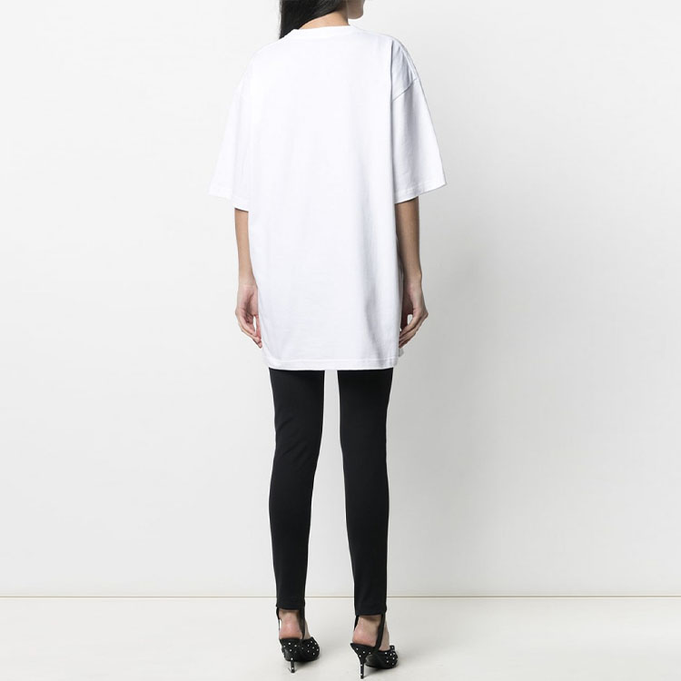 Purchase (W) バレンシアガ ホワイト レタープリント Tシャツ SS21 641655TIV549040